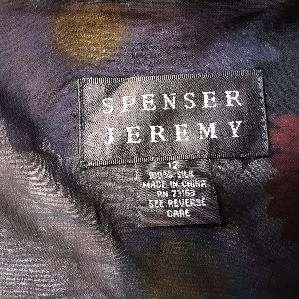 Vintage 1990s Spencer Jeremy Silk Midi Skirt – Size 12 Y2K - Picture 3 of 6